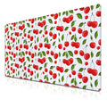 Big Mouse Pad White Red Gaming Mouse Pads Computer Desk Mats 900X400 Mouse Pad Non-Slip Rubber Base Waterproof with Stitched Edges 35.4 X 15.7 for Game Office, Cherry Pattern - color: Cherry