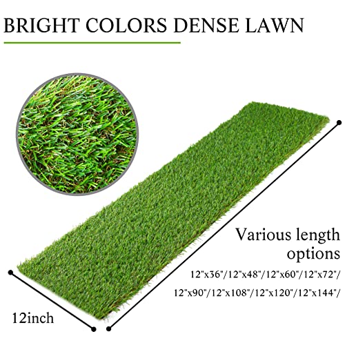 GLOBREEN Artificial Turf Grass Table Runner for Golf Party Decorations Table Centerpiece, Wedding, Birthday, Baby Shower 12" x 108" - size: 12" x 108"/1PCS