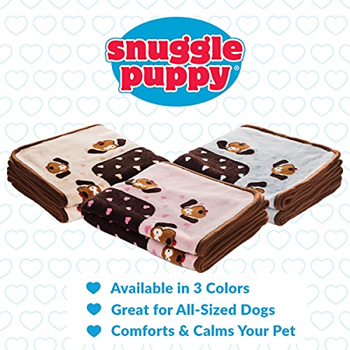 Snuggle Puppy Blanket for Pets - Cozy Dog Blanket for Small Dogs - Machine Washable Dog Blanket - color: Pink