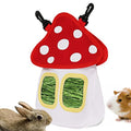 Bunny Hay Feeder, Hanging Rabbit Hay Feeder Bag for Bunnies Guinea Pigs Chinchillas Hamster