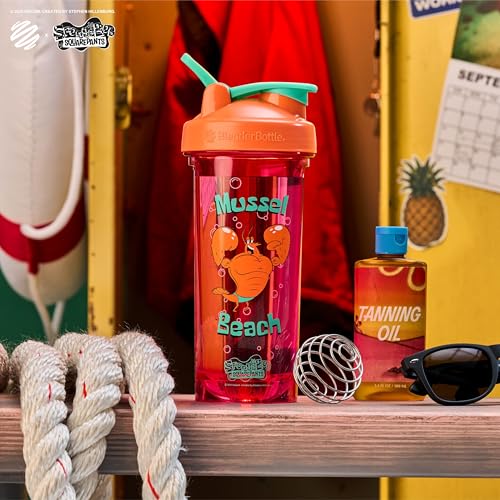 BlenderBottle SpongeBob ProSeries Tritan Shaker Bottle 28 oz, Mussel Beach - color: Mussel Beach, style: Spongebob