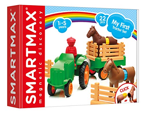 SmartMax My First Farm Tractor Magnetic Building Set STEM Learning Toy Ages 1-5 - style: My First Tractor