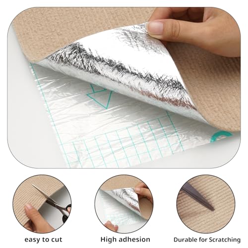 15.7 x 39.3 Inch Self-Adhesive Rabbit Scratch Mat, Cut-to-Fit | Large Surface Supports Chewing, Nail and Tooth Care, Resting and Nesting across Cages, Stairs or Furniture