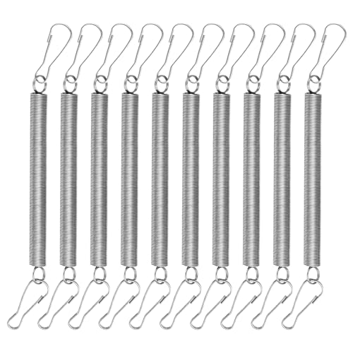 10 Pcs Guinea Pig Water Bottle Holder - Stainless Steel Spring Clips - Drinking Dispenser Fastener for Small Pets, Rabbits, Guinea Pigs, Hamsters