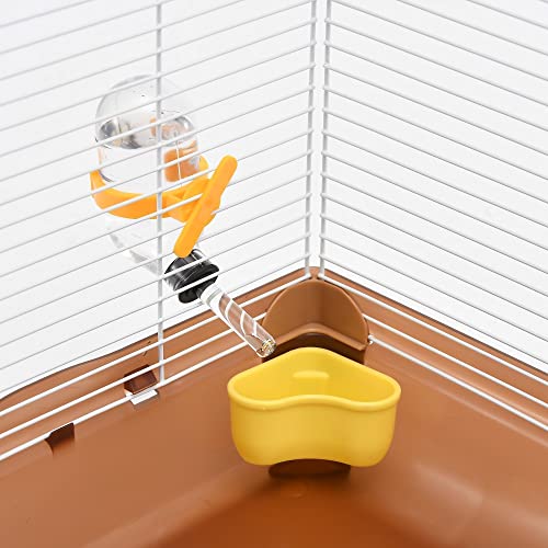 Hamster Cage Small Animal Cage 3 Layers Cage Size：14.17"(W) X10.63(L) X16.73 (H) Suitable for Hamsters up to 3.5 inch in Length
