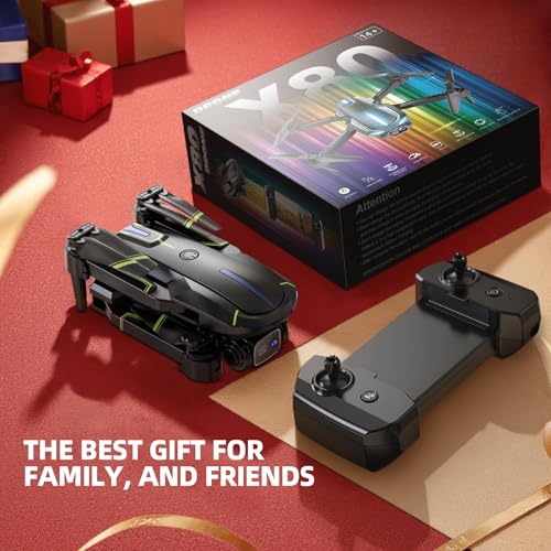 Drone with Camera 1080P HD FPV Foldable Mini Drone for Beginners Kids Adults, Drone with One Key Take Off/Landing, Gesture Selfie, Altitude Hold, 3D Flip, Easy to Fly, 2 Batteries, Toys for Boys Girls - color: Army Green