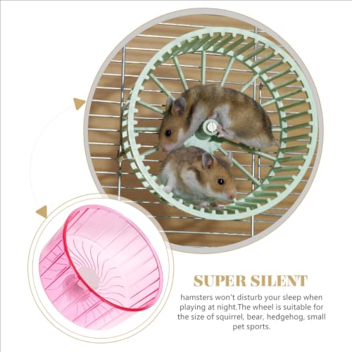 HANABASS Quiet Hamster Exercise Wheel Wheel for Pets Lightweight Design for Cage Use for Healthy Activity and Relief