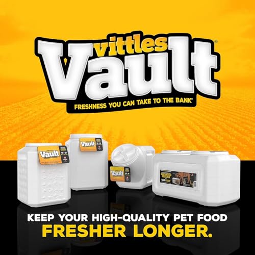 Gamma2 Vittles Vault Stackable Dog Food Storage Container with Sealing Lid, Up to 60 lbs Dry Pet Food Storage Container, USA-Made - [14.5" L x 19" H] | Made in USA, sealing lid keeps dry meals fresh and pests out, 14.5 x 19 inches, durable pantry bin, eas