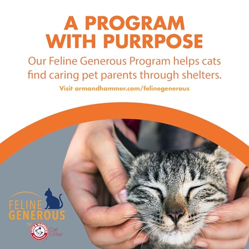 ARM & HAMMER Naturals Clumping Cat Litter, Multi Cat, 18 lbs | Plant-Based, Easy Scoop Clumps, Outstanding Odor Control, 2X Liquid Absorption, Low Dust, Lightweight Formula - size: 18 Lbs