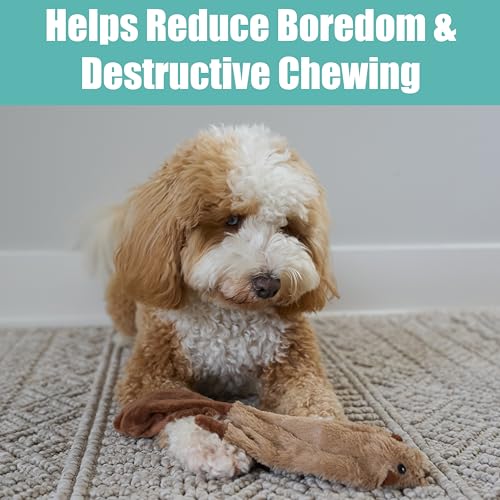 SPOT Skinneeez Beaver Dog Toy – 14" Stuffing-Free Plush Squeaky Dog Toy, Durable Interactive Toy for Small & Medium Dogs, Light to Moderate Chewers, Mess-Free Play - style: Mini Beaver
