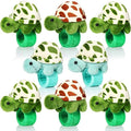 Lenwen 8 Pcs Stuffed Turtle Animals Slap Bracelets for Kids 8.66 Inch Back to School Plush Animal Bracelets Adopt a Turtle Party Favors Wrist Slap Snap Band Toy for Boys Girls Birthday Gifts - style: Stylish Turtle