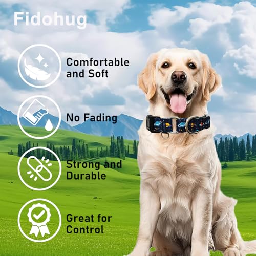 Martingale Dog Collars with Buckle No Slip Training Boy Dog Collar for Small Dogs (Blue Space, Small) - color: Blue Space, size: Small