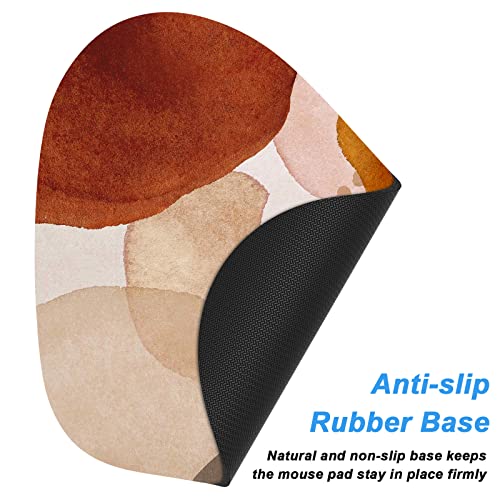 Rimilak Small Mouse Pad 6 x 7 Inch, Irregular Mini Mousepad, Abstract Stone | Non-Slip Rubber Base, Waterproof Compact Mouse Mat for Laptop Computer Wireless Mouse Keyboard Home Office Travel - color: Abstract Stone, size: 7L x 6W inches