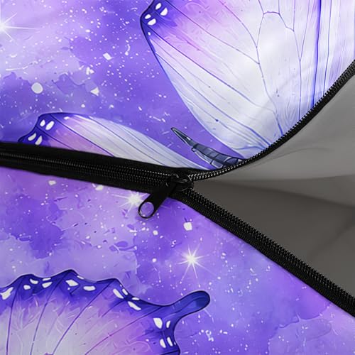 QOOMO Camping Sleeping Bags,3 Season Warm & Cool Weather,Lightweight,Waterproof Sleeping Bags for Adults & Kids,Traveling,and Outdoors,Camping Gear Equipment - color: Watercolor Butterfly 10