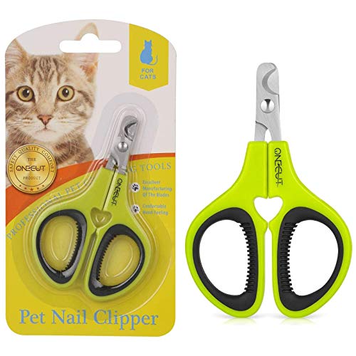 Pet Nail Clippers, Update Version Cat & Kitten Claw Nail Clippers for Trimming, Professional Pet Nail Clippers Best for a Cat, Puppy,Rabbit, Kitten & Small Dog,Sharp & Safe (Green) - color: Green