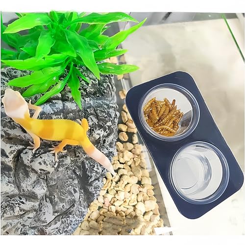 Lizard Crested Gecko Food Water Feeding Cups, 200 pcs, 0.5oz | Reptile Feeder Bowls, For Lizard and Other Small Pet, Ledge Accessories Supplies