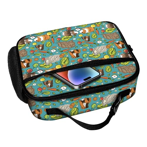 Guinea Pig Lunch Bag Reusable Insulated Lunch Box Keep Food Cooler Thermal Lunch Tote for Women Men - color: Guinea pig