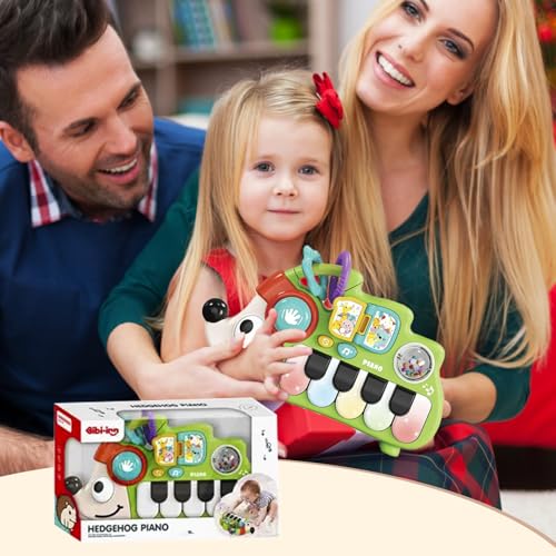 Baby Musical Toys for 1 Year Old Boy Girl, Light Up Music Developmental Learning Toy for Toddlers , Tummy Time Toy12 - 18 Months, Baby Birthday Gift (Hedgehog) - color: Hedgehog