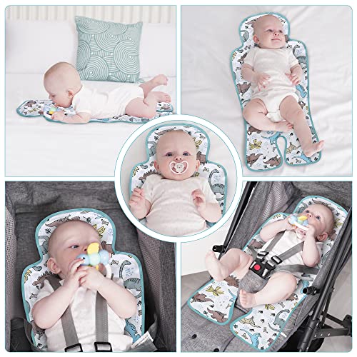 Gel Car Seat Cooler Pad,1 Pcak Double Sides-Universal Baby Stroller Ice Cushion,Summer Cooling Seat Liner,Multifunctional Suitable for Baby Dining Chair,Child Safety Seat(Dinosaur + Elephant) - color: Dinosaur + Elephant