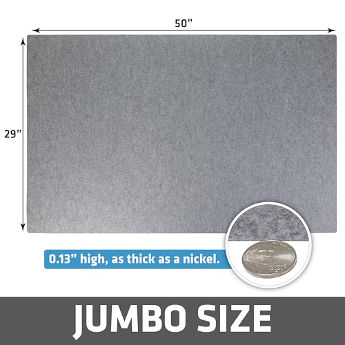 Drymate Dog Crate Mat Liner, Absorbs Urine, Waterproof, Non-Slip, Washable Puppy Pee Pad for Kennel Training - Use Under Pet Cage to Protect Floors, Thin Cut to Fit Design (USA Made) (LGrey)(29"x50") - size: 29" x 50"