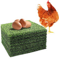 8 Pack Chicken Nesting Pads, Washable Reusable Hen Laying Mats, Green | 12 x 12 inch Chicken Coop Accessories, Cut to Fit Nesting Boxes, Rabbit Cages - color: Green
