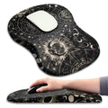 Hokafenle Ergonomic Mouse Pad Wrist Support with Massage Design, Wrist Rest Pain Relief Mousepad with Memory Foam&Non-Slip PU Base,Mouse Pads for Wireless Mouse (12x8 inch,Tarot Constellation) - color: HK008-Tarot Constellation