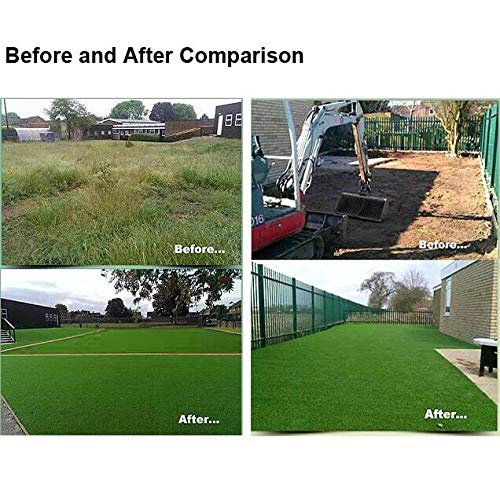 Petgrow Artificial Grass Rug 6.5 FT x10 FT(65 Square FT), Realistic Indoor Outdoor Garden Lawn Landscape Patio Synthetic Turf Mat- Thick Fake Faux Grass | Indoor Outdoor Garden Lawn Landscape Patio Pets Dog Synthetic Fake Faux Grass Mat - size: 6.5 FT x 1