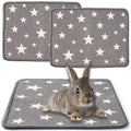 JanYoo 2pcs Rabbit Scratcher Mat Natural Sisal Bunny Scratch Pads Scratching Rug Bunny Resting Mats for Cages, Small Animal Claws and Teeth Care Bedding Accessories for Guinea Pig (15.7x11.8in, Star) - color: 1-Star