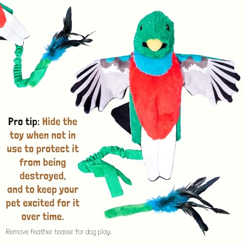 Milunova Pupr Pals Dog Wrestling Toy Puppet with Tough Padding for Safe Interactive Play, Protection to Stop Puppy Kitten Biting Hands; for Boredom-Busting Training and Exercise - style: Quetzal