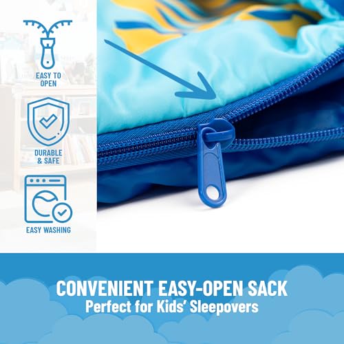 Jay Franco Disney Toy Story Slumber Sack - Cozy & Warm Kids Lightweight Slumber Bag - Featuring Woody and Buzz Lightyear (Official Disney Pixar Product) - color: Blue - Toy Story