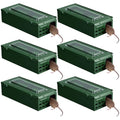 Qualirey 6 Pack Multi Catch Mice Trap Clear Top Humanized Mouse Trap Rodent for Indoor Outdoor Rat Control Pet and Security (4.5 Inch,Green)