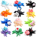 Honoson 12 Pcs 3D Printed Animals 5-7cm, Mixed Style Spider | Articulated Fidget Animals, Flexible 3D Printed Figures for Stress Relief, Cute Mini Joints for Party Favors and Display - size: 5-7cm, style: Mixed Style Spider