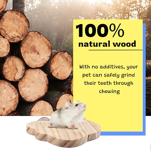 Hamster Suspension Bridge Toy，Small Animal Climbing Toys,Chinchilla Cage Natural Wood Flexible Platform Toy,Suitable for Hamsters, Chinchillas, Guinea Pigs, Birds, Small Animals - color: L-3P