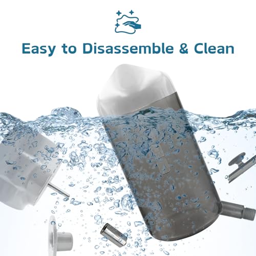 Pet Water Bottle Hanging Dog Water Dispenser Kennel Drinker Kettle Feeder BPA Free Cage Crate Hutch Puppy Cat Rabbit (24oz, Gray) - size: 24oz