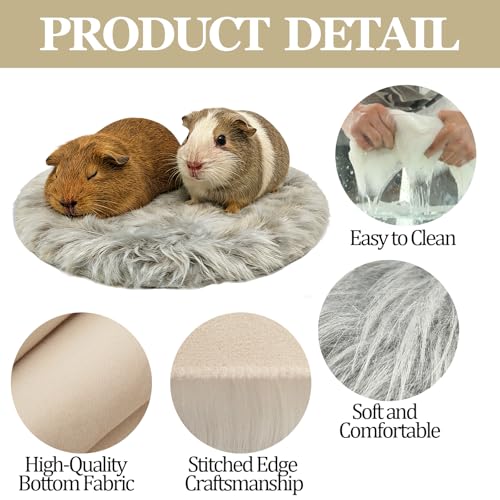 Guinea Pig Bed 4PCS Fleece Mats Hamster Cage Liner Washable Bedding Cage Accessories for Chinchilla Rat Hamster Squirrel Sugar Glider Ferret - size: Small