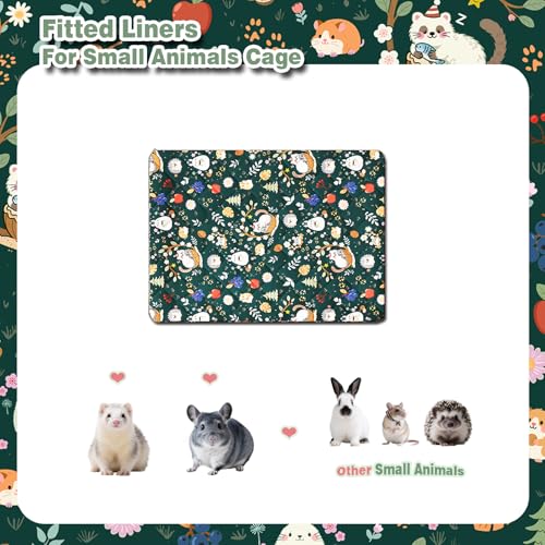 Ferret Cage Liner for Ferret Nation & Critter Nation Cage | Washable Bedding, Leakproof Cage Accessories for Ferrets, Chinchillas, Rats & Other Small Animals (Shelf Liner) - style: Shelf Liner