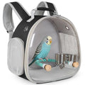 Small Bird Travel Backpack Carrier Cage with Cups, Backpack to Transport Backpack Carrier with Clamp Cups Stand Perch for Parakeet Cockatiel Budgies Vet Carry Book Bag Black - color: Black