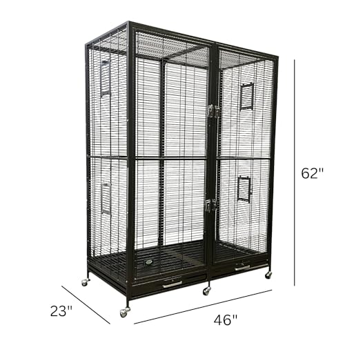 Exotic Nutrition Borneo Small Animal Cage - for Sugar Gliders, Squirrels, Marmosets & Other Small Pets (Cage) - size: Cage