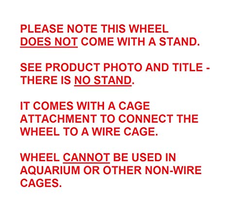 Silent Runner 9" - Wheel + Cage Attachment (NO Stand) - for Hamsters, Gerbils, Mice