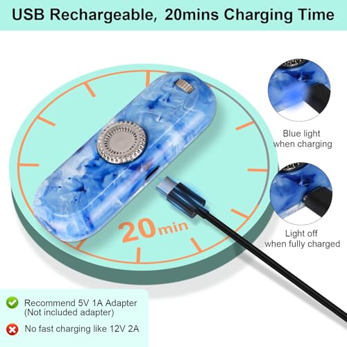 TBTeek Cat Toy, Finger Rotatable, 3 Modes, 5 Fun Patterns | Rechargeable, Portable Dog Cat Toy for Indoor Cats Chasing Exercise - size: 1pc finger rotatable