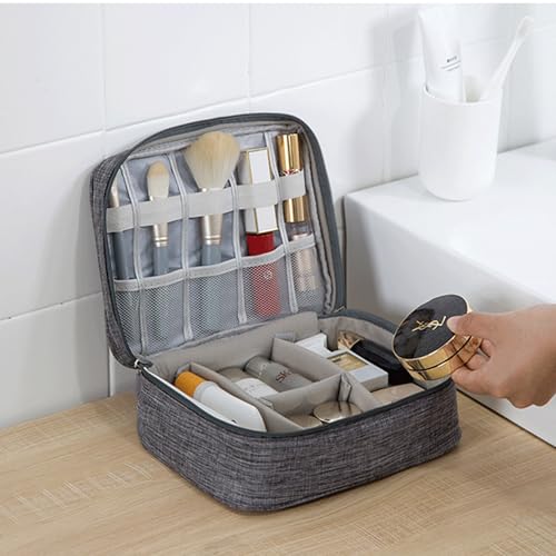 Organizer Case Small Electronic Devices USB Charger Accessories Mouse Phone Cable SD Power Bank Earphone - color: Large-Black