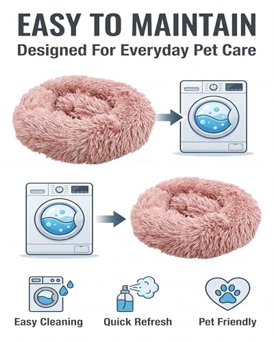 Guinea Pig Bed 2 Pack, Soft Cozy Round Nest for Small Pets | 15.7"x15.7" washable pet nest with soft cozy fabric, warm resting space for guinea pigs, hamsters, bunnies and small pets