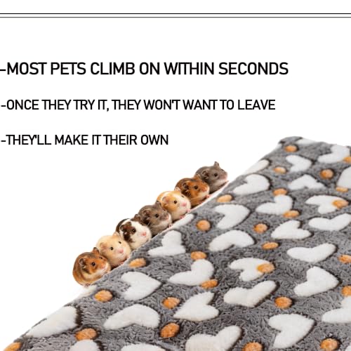 Guinea Pig Sugar Glider Hammock for Cage - Machine Washable Double-Decker Hanging Bed - Fits Ferret,Fancy Rat,Hamster,Gerbil - 13" x 13" - Love Coffee Pattern - size: 13x13‘’