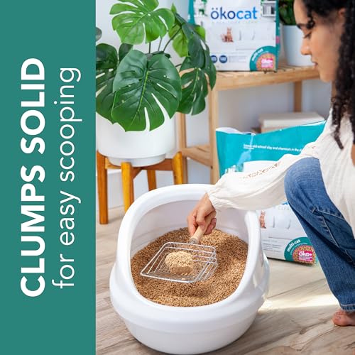 ökocat Multi-Cat Natural Wood Clumping Cat Litter, Odor Control, 18.8 Lbs - size: Large Bag, style: Multi-cat