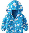 Happy Cherry Toddler Boy Girl Fleece Lined Jackets Waterproof Hooded Windbreaker Coat for Winter Fall 2023 - color: Thick Blue Evil, size: 2-3T