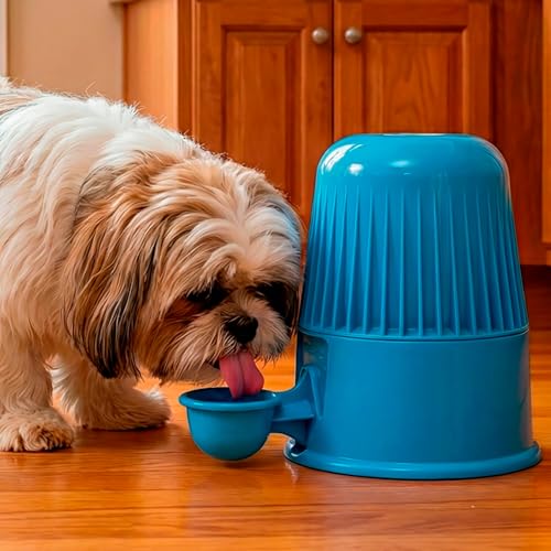 Pet Water Dispenser for Dogs and Cats, 67.6 oz – Gravity-Fed Water Bowl for Clean Drinking, Prevents Wet Fur, BPA-Free Polypropylene, Vida Mansa (Clear Black) - color: Clear Black
