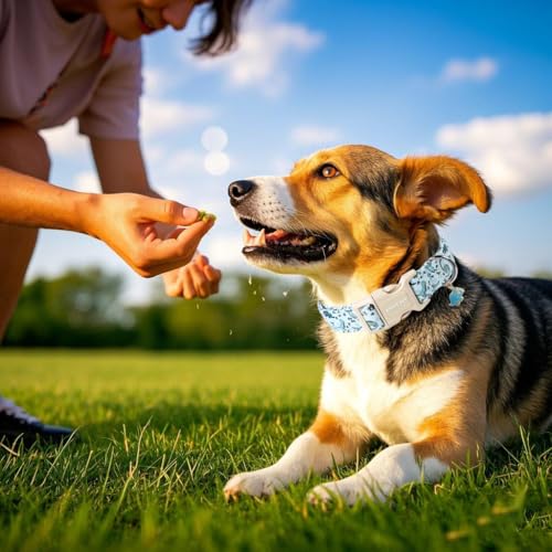 ARING PET Dinosaur Dog Collar, Blue Summer Pet Collars with Quick Release Buckle for Puppy Small Medium Large Boy Girl Dogs-XS - color: Dinosaur-Blue, size: X-Small