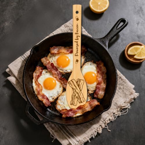 GLOBLELAND 6 Pcs Cute Pigs Wooden Spoons Utensil Set | Bamboo Carving, Engraved Cooking Spatula, Foods Bacon Design, Kitchen Cooking Utensils, House Warming Gift - color: Pig