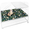 Ferret Cage Liner for Ferret Nation & Critter Nation Cage | Washable Bedding, Leakproof Cage Accessories for Ferrets, Chinchillas, Rats & Other Small Animals(Bottom Pan Liner) - style: Bottom Pan Liner