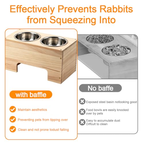 3-in-1 Rabbit Hay Feeder with Covered Hay Rack & Litter Box Drawer(Style 3) | rabbit feeder set with covered hay storage and pull-out litter drawer. Reduces hay mess and keeps small pets' areas clean